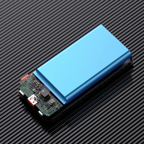 Dudao K15Pro Power Bank 20000mAh 22.5W PD USB-C / USB-A / Built-in Lightning and USB-C Cables - Blackeng