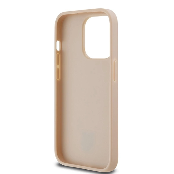 DKNY Leather Checkered Mono Pattern & Printed Stripes case for iPhone 14 Pro - pinkeng
