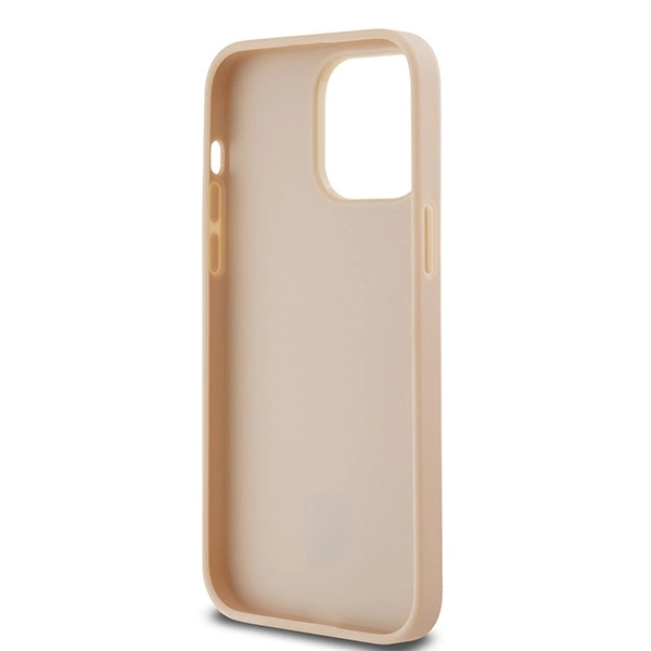 DKNY Leather Checkered Mono Pattern & Printed Stripes case for iPhone 14 Pro Max - pinkeng