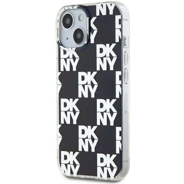 DKNY IML Checkered Mono Pattern case for iPhone 15 Plus / 14 Plus - blackeng