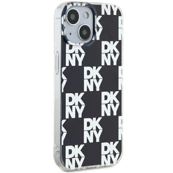 DKNY IML Checkered Mono Pattern case for iPhone 15 Plus / 14 Plus - blackeng