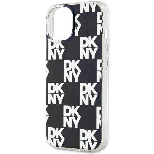 DKNY IML Checkered Mono Pattern case for iPhone 15 Plus / 14 Plus - blackeng
