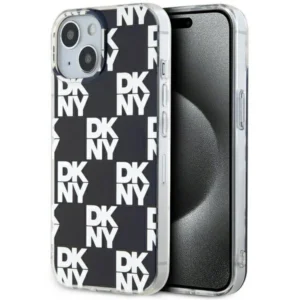 DKNY IML Checkered Mono Pattern case for iPhone 15 / 14 / 13 - blackeng