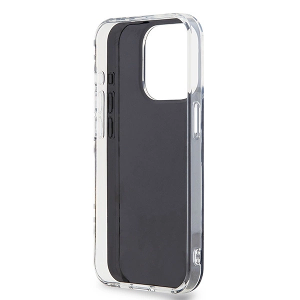 DKNY IML Checkered Mono Pattern case for iPhone 15 Pro Max - blackeng