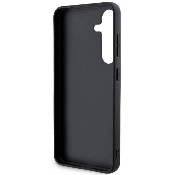 DKNY Leather Mono Stripe & Metal Logo case for Samsung Galaxy S24+ - blackeng