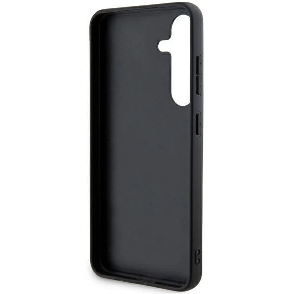DKNY Leather Mono Stripe & Metal Logo case for Samsung Galaxy S24 - blackeng