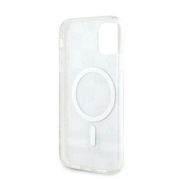 DKNY IML Checkered Mono Pattern & Printed Stripes MagSafe case for iPhone 11 / Xr - beigeeng
