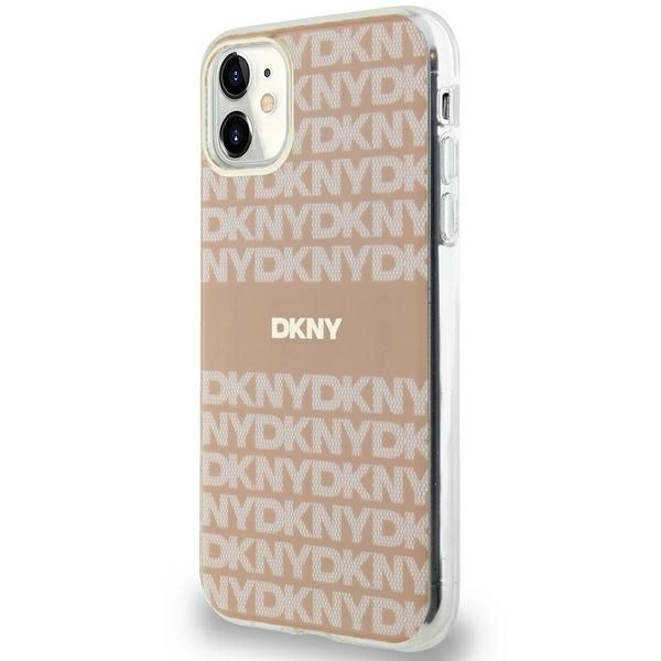 DKNY IML Mono & Stripe MagSafe case for iPhone 11 / Xr - pinkeng