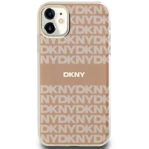 DKNY IML Mono & Stripe MagSafe case for iPhone 11 / Xr - pinkeng