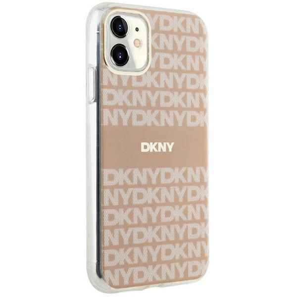 DKNY IML Mono & Stripe MagSafe case for iPhone 11 / Xr - pinkeng