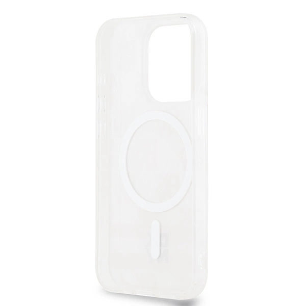 DKNY IML Checkered Mono Pattern & Printed Stripes MagSafe case for iPhone 13 Pro Max - pinkeng