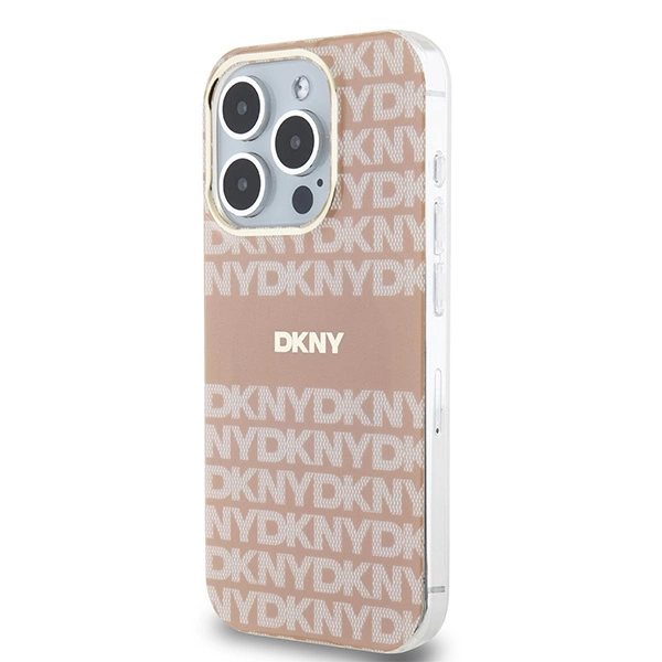 DKNY IML Mono & Stripe MagSafe case for iPhone 13 Pro Max - pinkeng