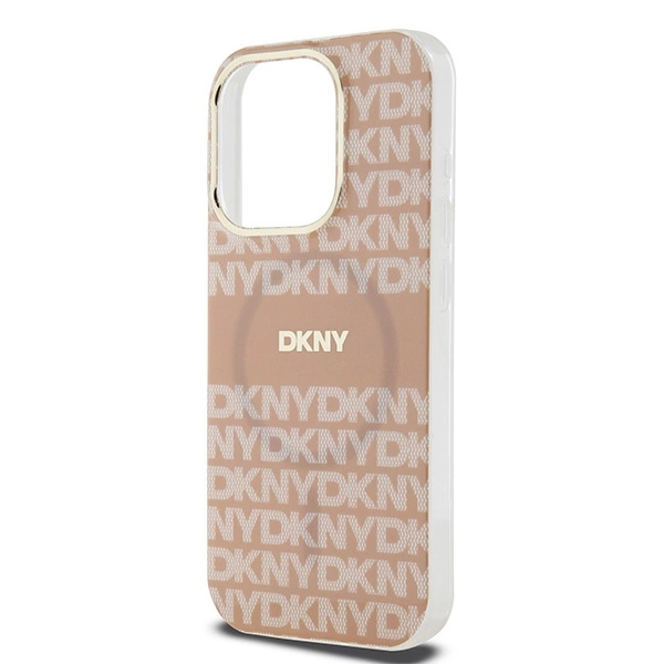 DKNY IML Mono & Stripe MagSafe case for iPhone 13 Pro Max - pinkeng