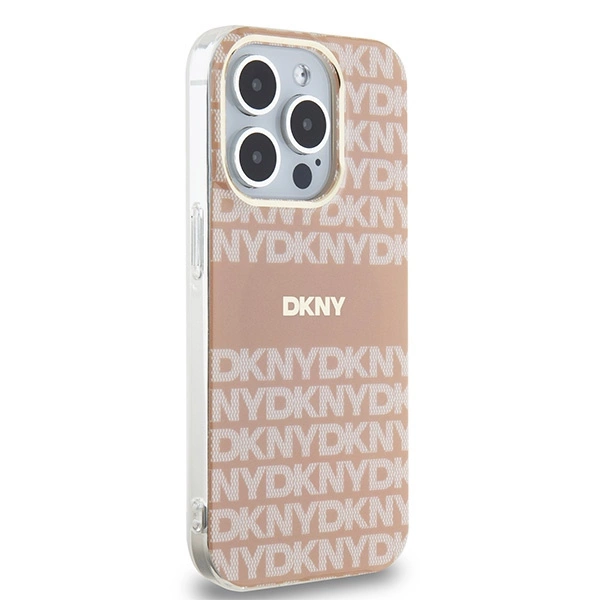 DKNY IML Mono & Stripe MagSafe case for iPhone 14 Pro - pinkeng