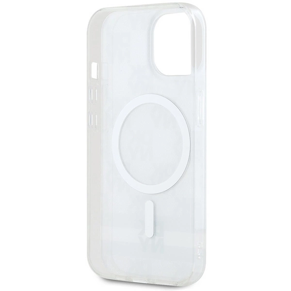 DKNY IML Checkered Mono Pattern & Printed Stripes MagSafe case for iPhone 15 / 14 / 13 - beigeeng