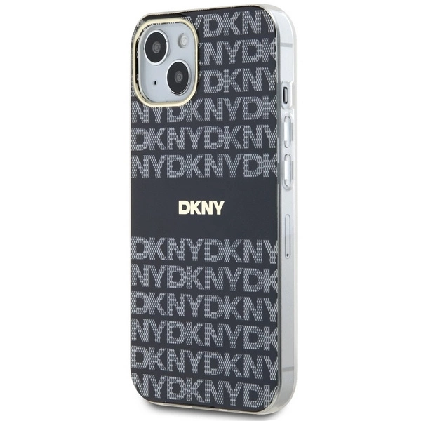 DKNY IML Mono & Stripe MagSafe Case for iPhone 15/14/13 - Blackeng