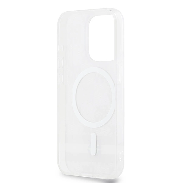 DKNY IML Checkered Mono Pattern & Printed Stripes MagSafe case for iPhone 14 Pro Max - beigeeng