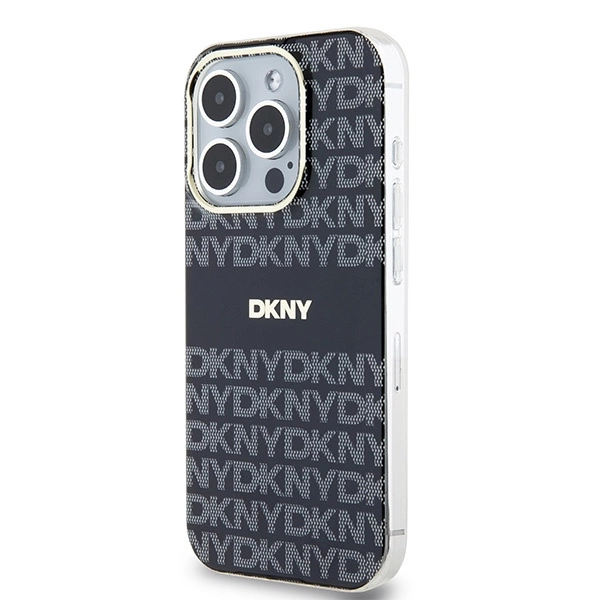 DKNY IML Mono & Stripe MagSafe case for iPhone 15 Pro - blackeng