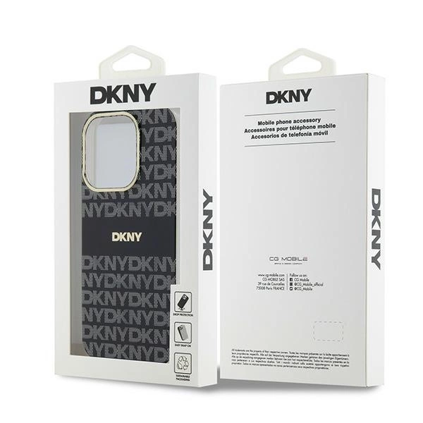 DKNY IML Mono & Stripe MagSafe case for iPhone 15 Pro - blackeng