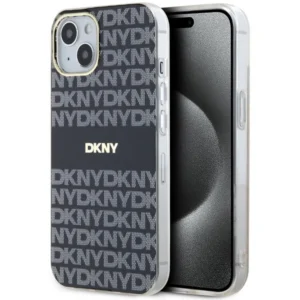 DKNY IML Mono & Stripe MagSafe Case for iPhone 15 Plus / 14 Plus - Blackeng