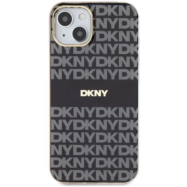 DKNY IML Mono & Stripe MagSafe Case for iPhone 15 Plus / 14 Plus - Blackeng