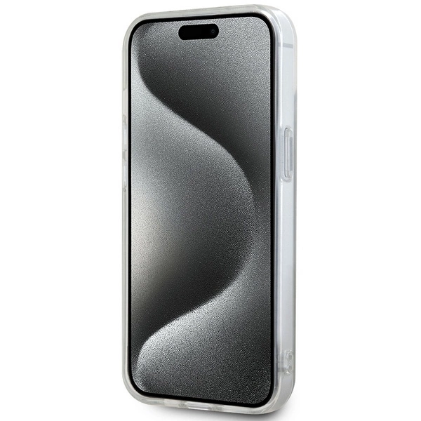DKNY IML Checkered Mono Pattern & Printed Stripes MagSafe case for iPhone 15 / 14 / 13 - beigeeng