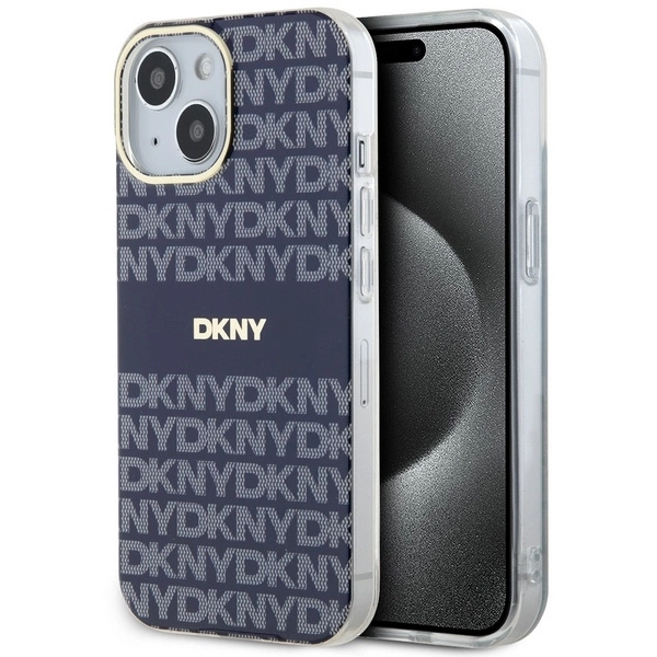 DKNY IML Mono & Stripe MagSafe case for iPhone 15 / 14 / 13 - blueeng
