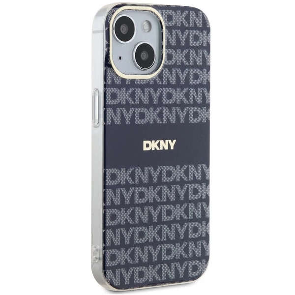 DKNY IML Mono & Stripe MagSafe case for iPhone 15 / 14 / 13 - blueeng