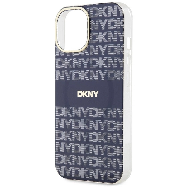 DKNY IML Mono & Stripe MagSafe case for iPhone 15 / 14 / 13 - blueeng