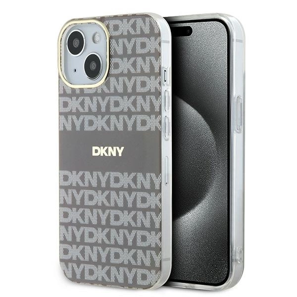 DKNY IML Mono & Stripe MagSafe case for iPhone 15 / 14 / 13 - beigeeng