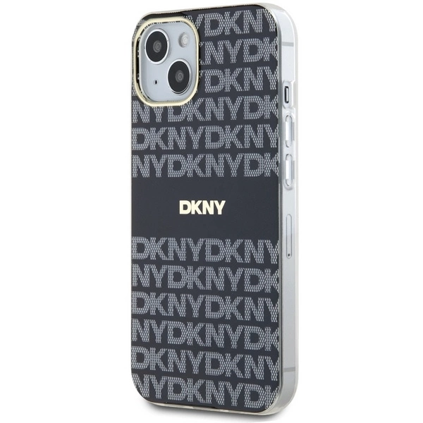 DKNY IML Mono & Stripe MagSafe Case for iPhone 15/14/13 - Blackeng