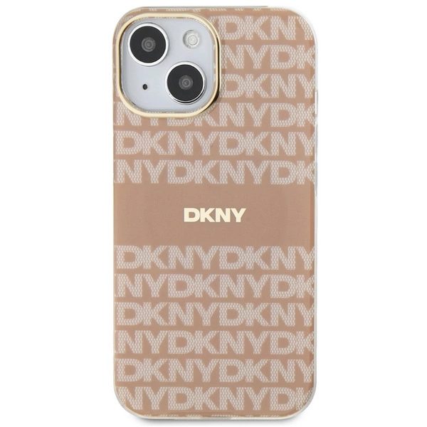 DKNY IML Mono & Stripe MagSafe case for iPhone 15 / 14 / 13 - pinkeng