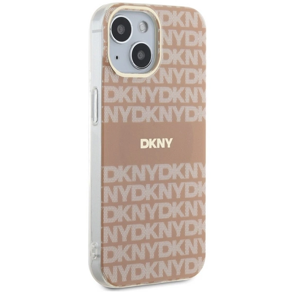 DKNY IML Mono & Stripe MagSafe case for iPhone 15 / 14 / 13 - pinkeng