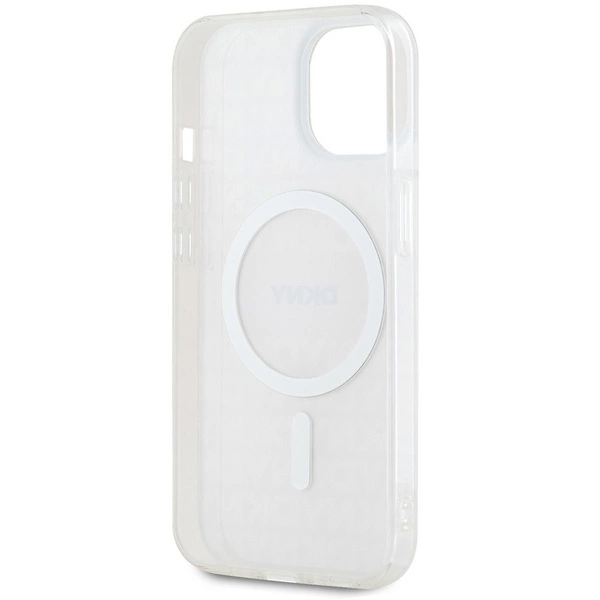 DKNY IML Mono & Stripe MagSafe case for iPhone 15 / 14 / 13 - pinkeng