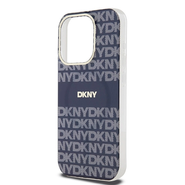 DKNY IML Mono & Stripe MagSafe case for iPhone 15 Pro Max - blueeng