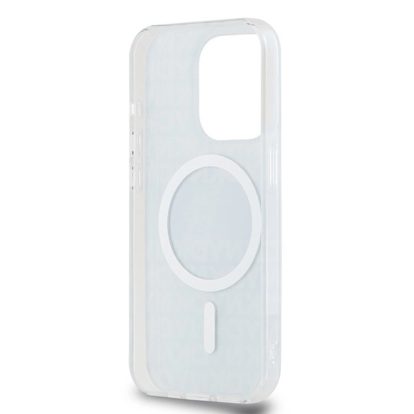 DKNY IML Mono & Stripe MagSafe case for iPhone 15 Pro Max - blueeng