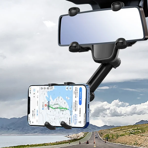 Car Phone Holder for Rearview Mirror - Blackeng