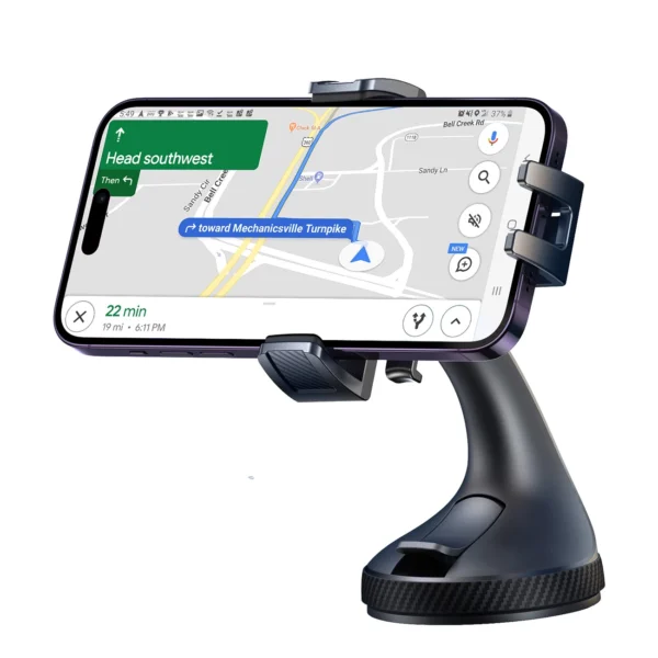 Joyroom JR-OK6 clamp phone holder for glass - blackeng