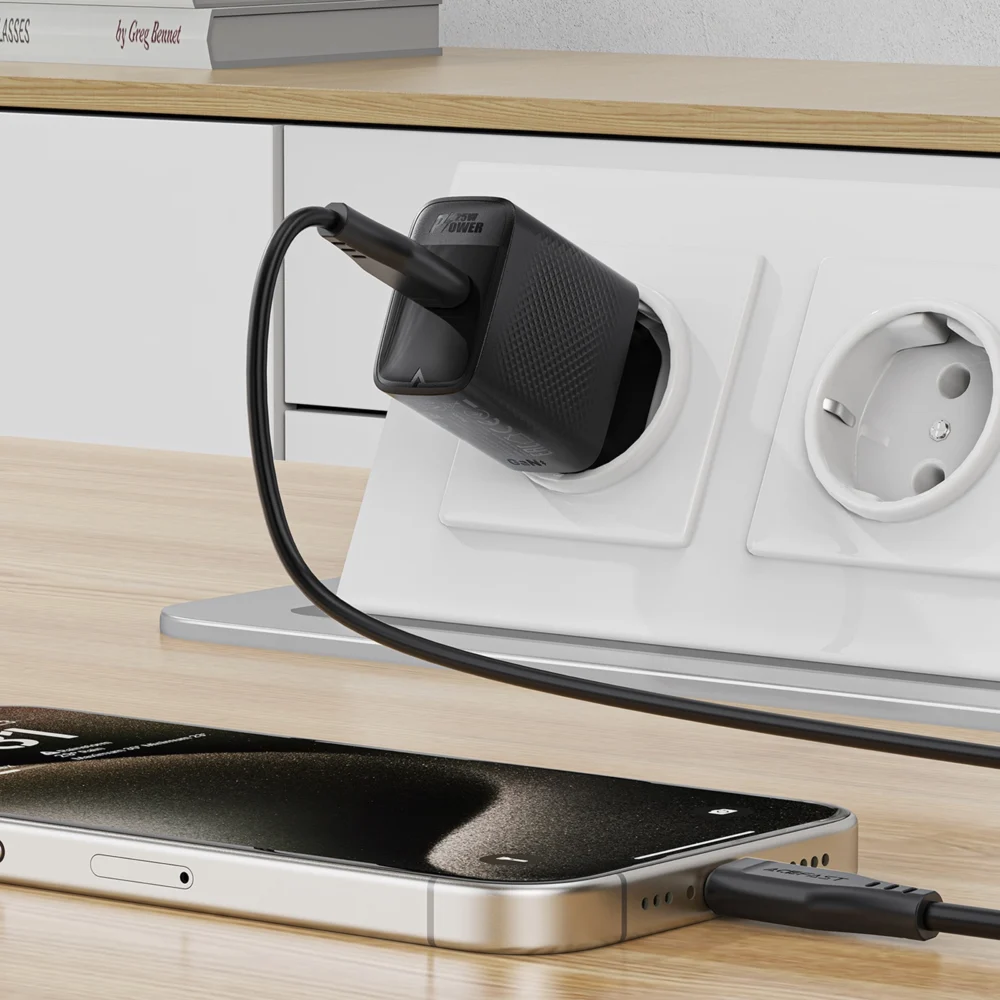 Acefast A104 Charger Network GaN USB-C PD SFC 25W - Blackeng