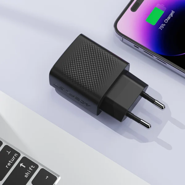 Acefast A104 Charger Network GaN USB-C PD SFC 25W - Blackeng
