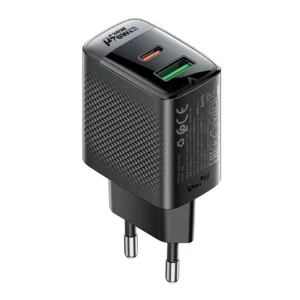 Acefast A98 Network Charger GaN USB-A / USB-C PD 30W - Blackeng