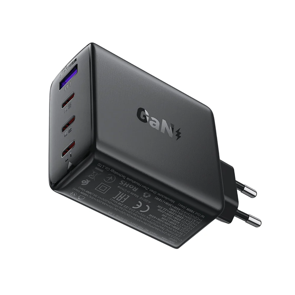 Acefast A94 Charger Network GaN2 USB-A / 3x USB-C PD 100W - Blackeng