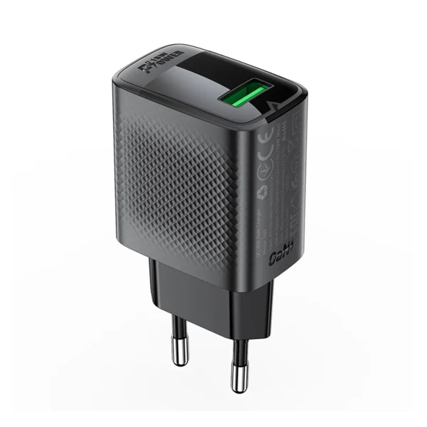 Acefast A90 Charger GaN USB-A QC 18W - Blackeng