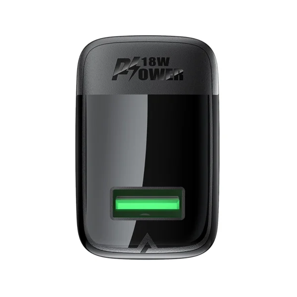 Acefast A90 Charger GaN USB-A QC 18W - Blackeng