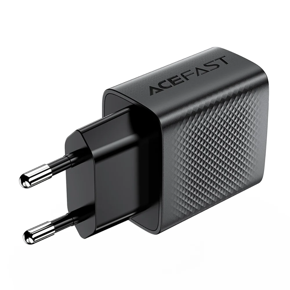Acefast A86 mains charger 2x USB-A 12W - blackeng