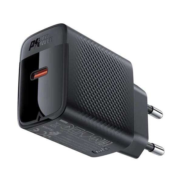 Acefast A82 Charger Network GaN USB-C PD 20W - Blackeng