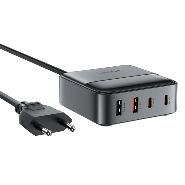 Acefast Z6 Charger Network GaN Desktop 2x USB-A / 2x USB-C PD 65W - Blackeng
