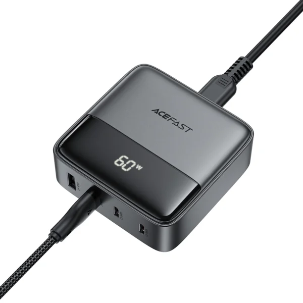 Acefast Z6 Charger Network GaN Desktop 2x USB-A / 2x USB-C PD 65W - Blackeng