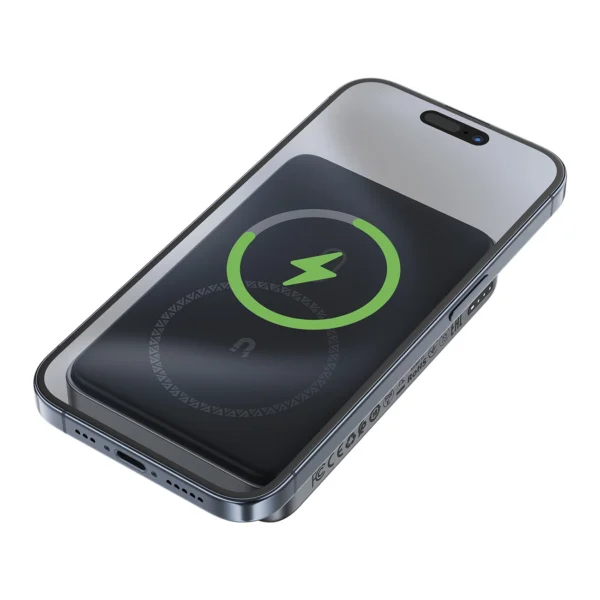 Powerbank Acefast M10 Magnetic 2x USB-C PD 30W with 15W Inductive Charging and USB-C Cable - Blackeng