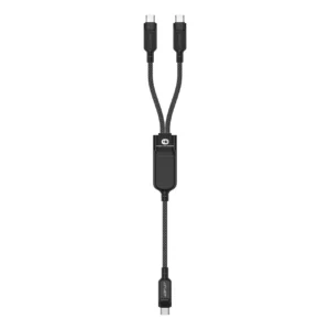 Acefast C5 USB-C - USB-C / USB-C 2in1 100W 480Mb/s cable - blackeng